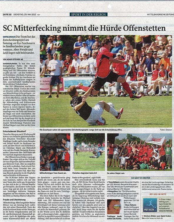 Entscheidungsspiel um den Verbleib in der Kreisklasse